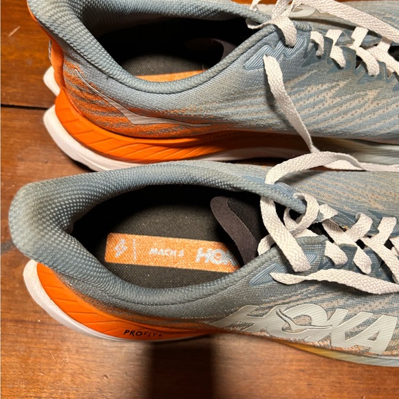 Hoka One One Men’s Blue/Orange Running Profile Shoes Size 12.5 Mach6 - Picture 9 of 9